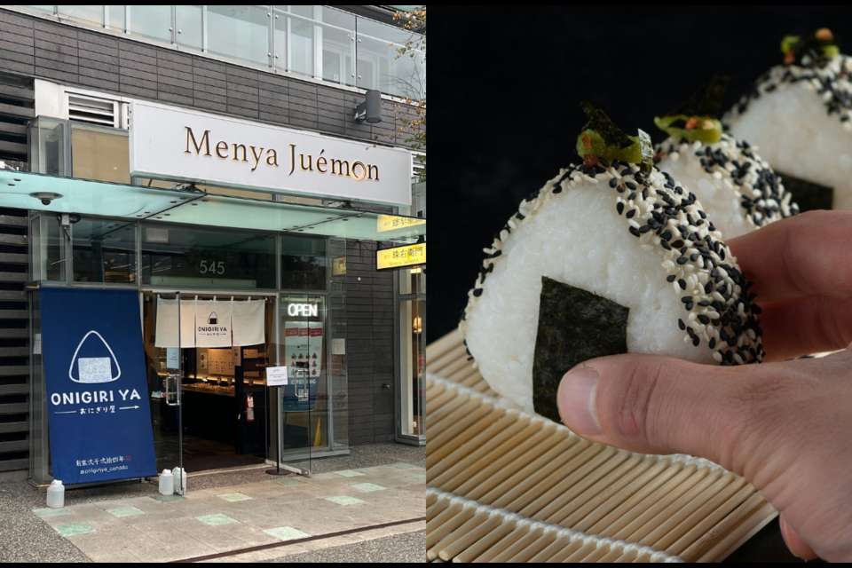 A new onigiri grab-and-go shop has opened in Vancouver. Menya Juémon, a ramen restaurant on West Broadway, has transitioned into Onigri Ya.