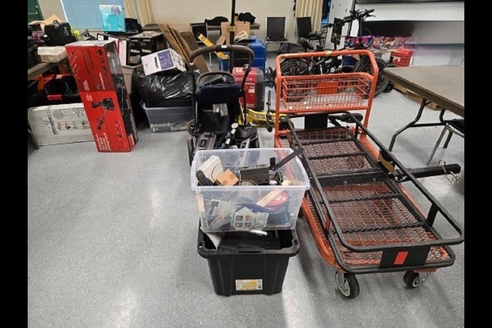 Langley RCMP recovered $1 million in stolen property on Jan. 7, 2025.