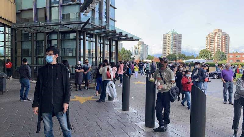 Metrotown was emptied and the SkyTrain station evacuated Friday, Oct. 1 because of a police incident.