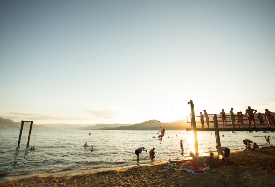 gyro-beach-playground-at-sunset