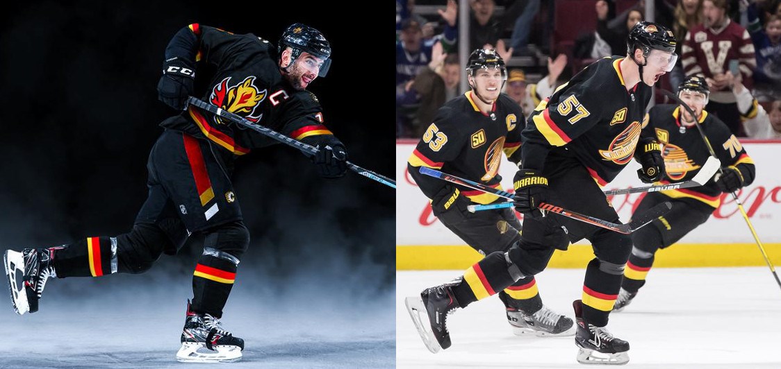 These Jersey Are AMAZING! - Vancouver Canucks And Calgary Flames Lunar  Jerseys 