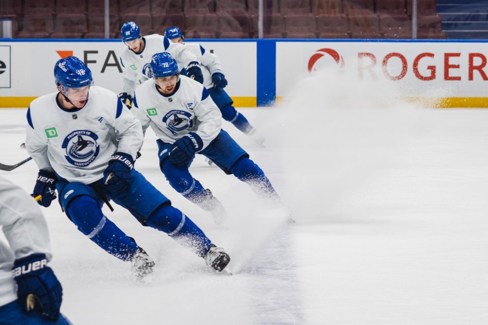 oconnor-chytil-myers-bag-skate-practice-canucks-twitter