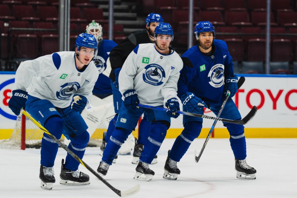 oconnor-hoglander-sherwood-canucks-morning-skate-canucks-twitter