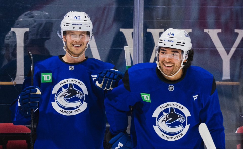 pettersson-sherwood-canucks-practice