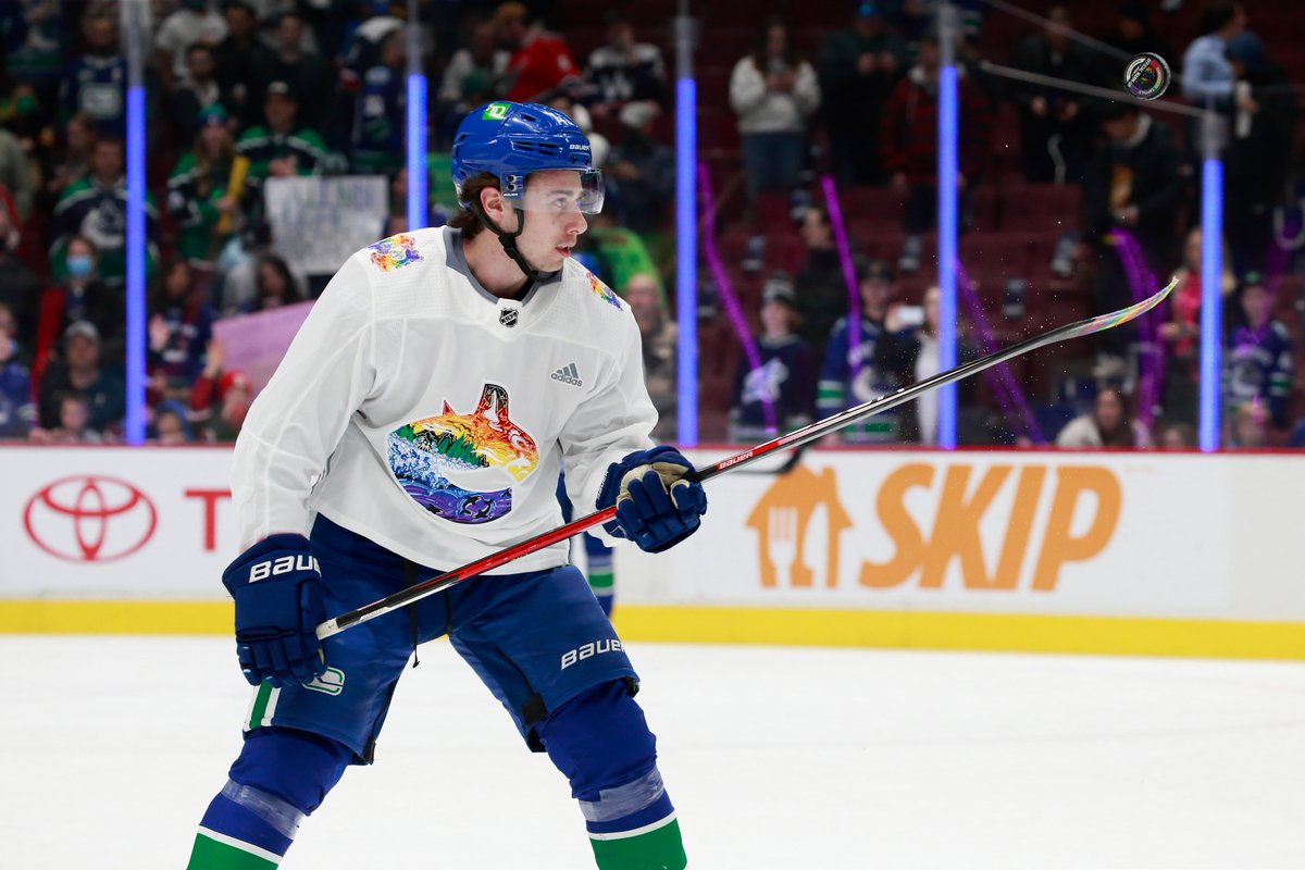 Canucks release Pride Night warm-up jersey