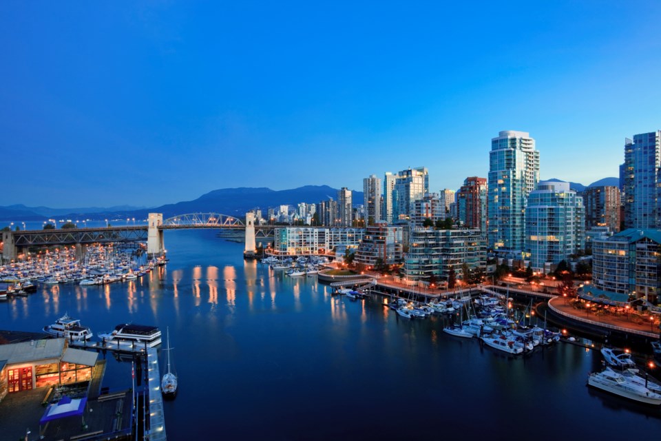 West End Vancouver stock image