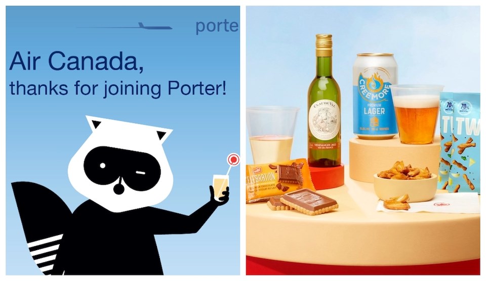 air-canada-flights-wine-beer-porter-airlines