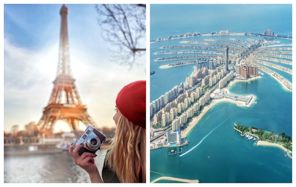 Metro Vancouver travellers can have an "Emily in Paris" or "Dubai Bling" moment in 2025 thanks to this travel hack on flights from YVR.