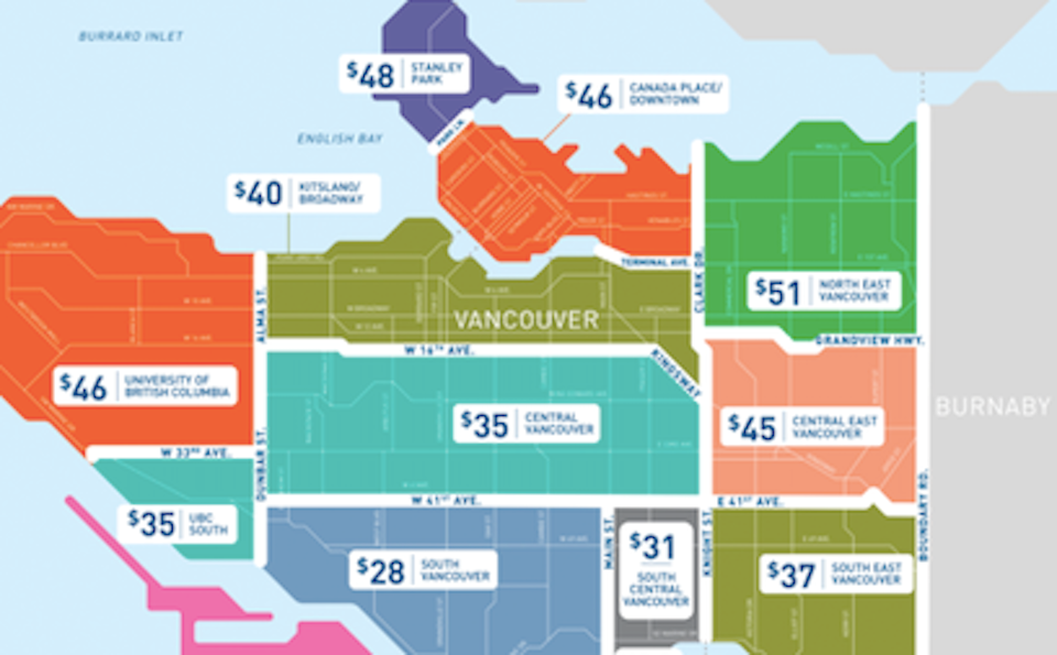 Trips home from Vancouver International Airport (YVR) in Richmond by taxi got pricier following rate increases from the Passenger Board in October 2024.