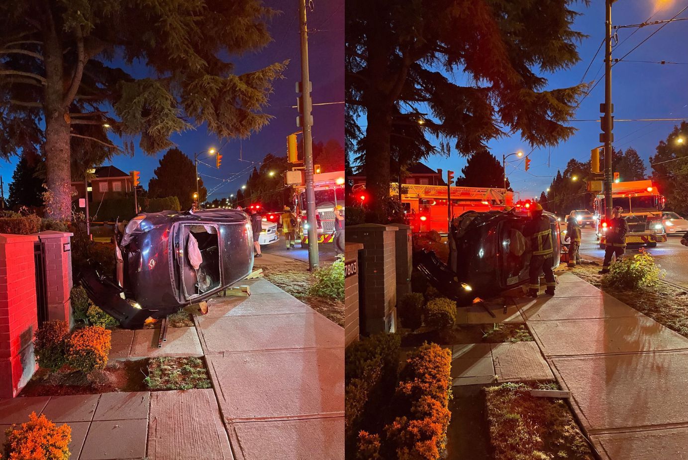 2 seriously injured in 2-car crash in Vancouver