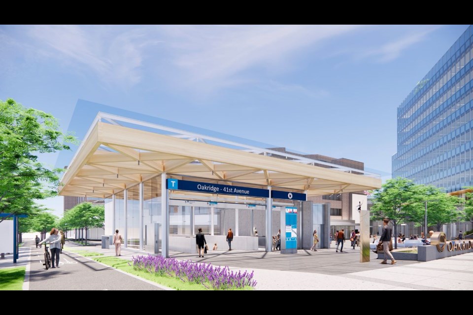 Oakridge-41st Avenue Station currently serves over 7,000 customers daily. As the Oakridge Park redevelopment continues, TransLink will embark on upgrades to the station, starting September 16, 2024