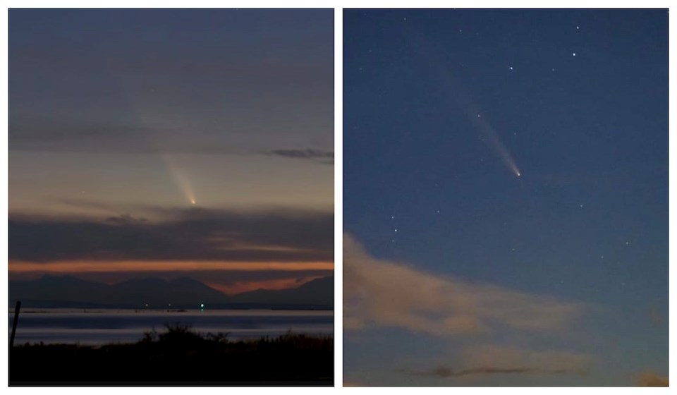 Metro Vancouver locals shared images of comet A3, including facing Lions Bay, Richmond, and Victoria. It will be around for more nights.