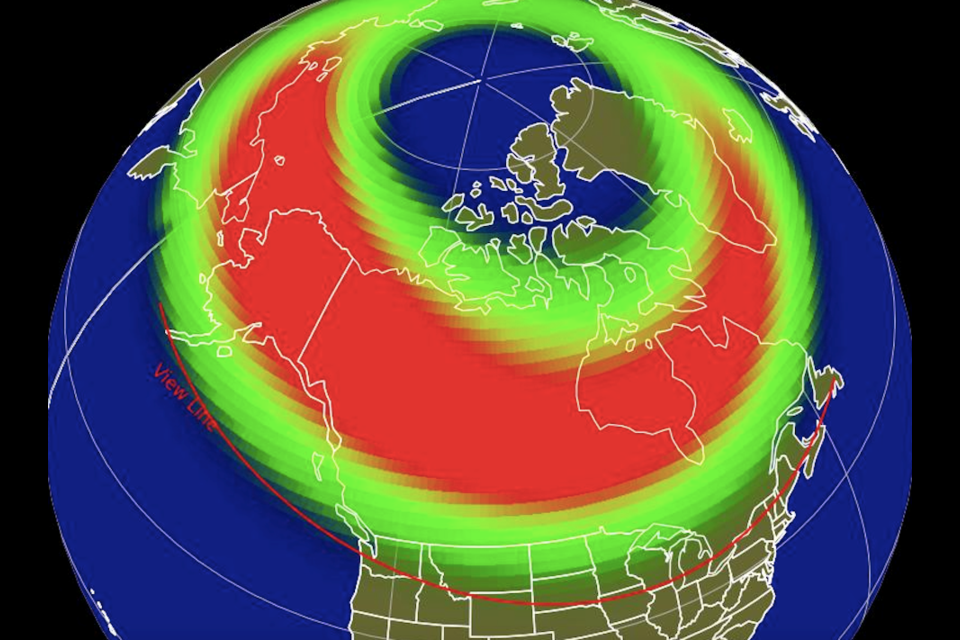 The Metro Vancouver weather forecast looks like it will cooperate with the timing of the aurora borealis in Metro Vancouver starting on Jan. 24, 2025.