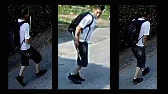  olice are looking for this suspect in a case of arson in an East Van neighbourhood. Photos courtesy Vancouver Police Department