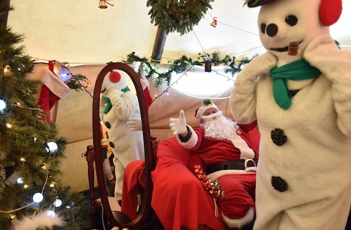  Inside Santa's Teepee on the Downtown Eastside. Photo by Dan Toulgoet