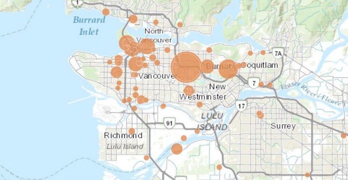 This map shows which Metro Vancouver communities have the biggest ...