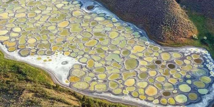 This Spell Binding Spotted Lake In B C Changes Shapes And Colours Photos Vancouver Is Awesome