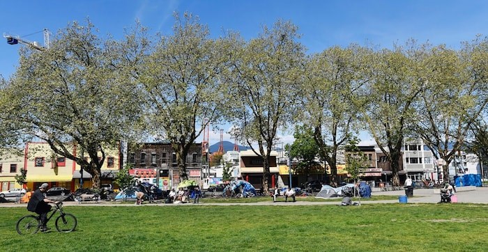  Oppenheimer Park in May 2019. Photo by Jennifer Gauthier/Vancouver Courier