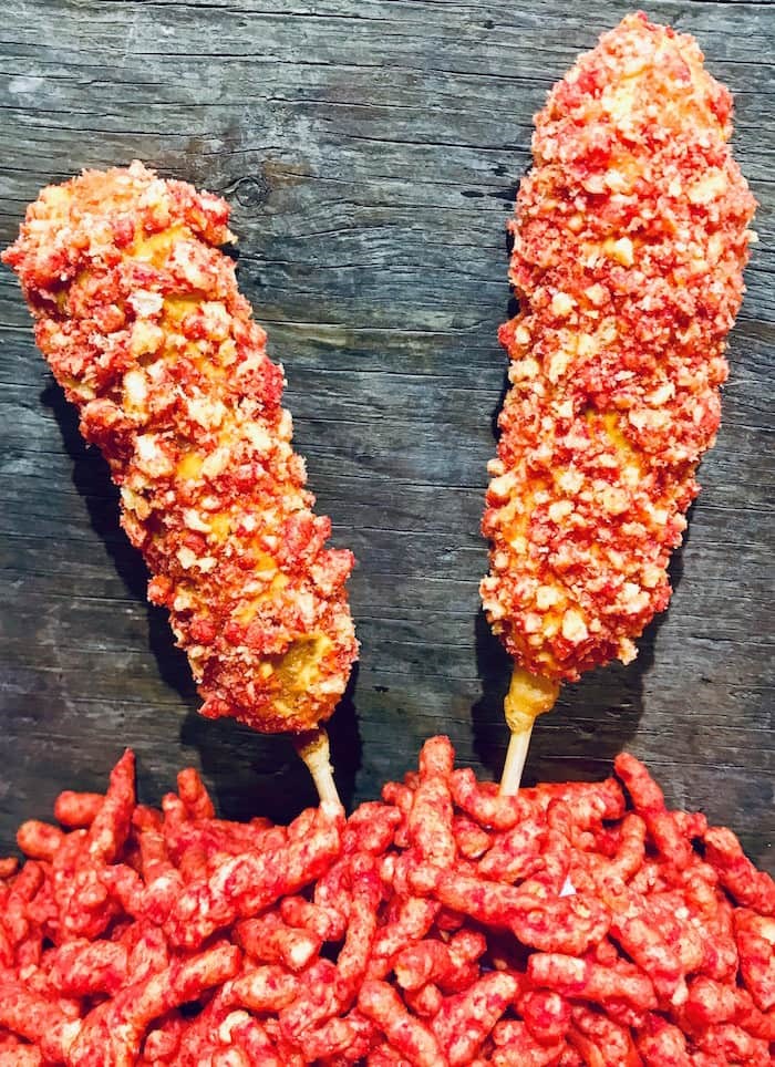  Flamin' Hot Cheetos Corndogs. Photo courtesy PNE