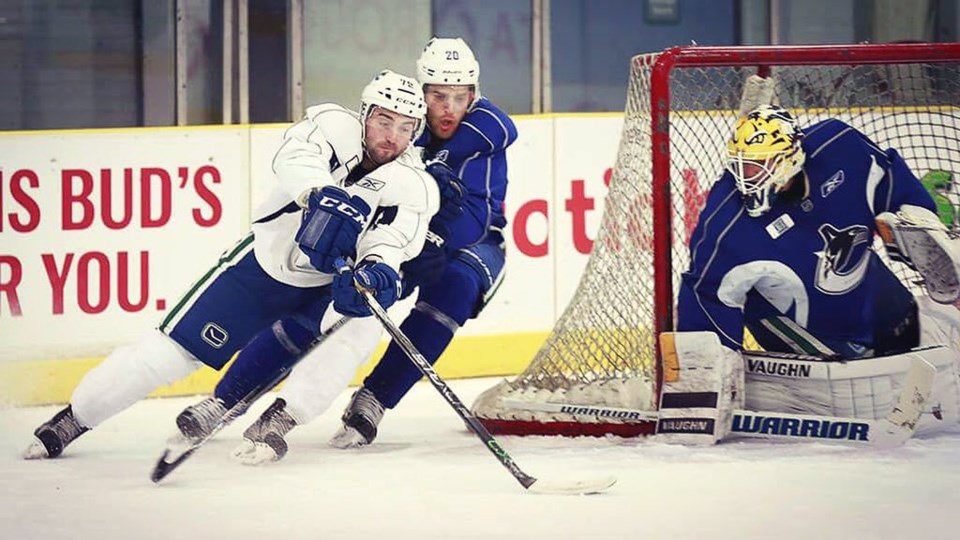 Danny Moynihan at Canucks camp