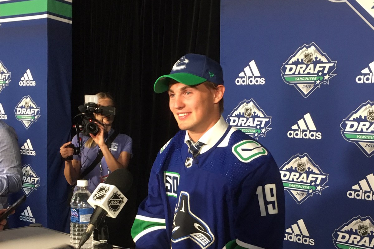 Canucks grab a great name and great player in Nils Hoglander at 40th ...