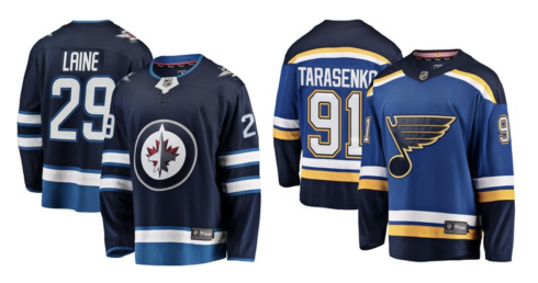 Jets Blues jerseys