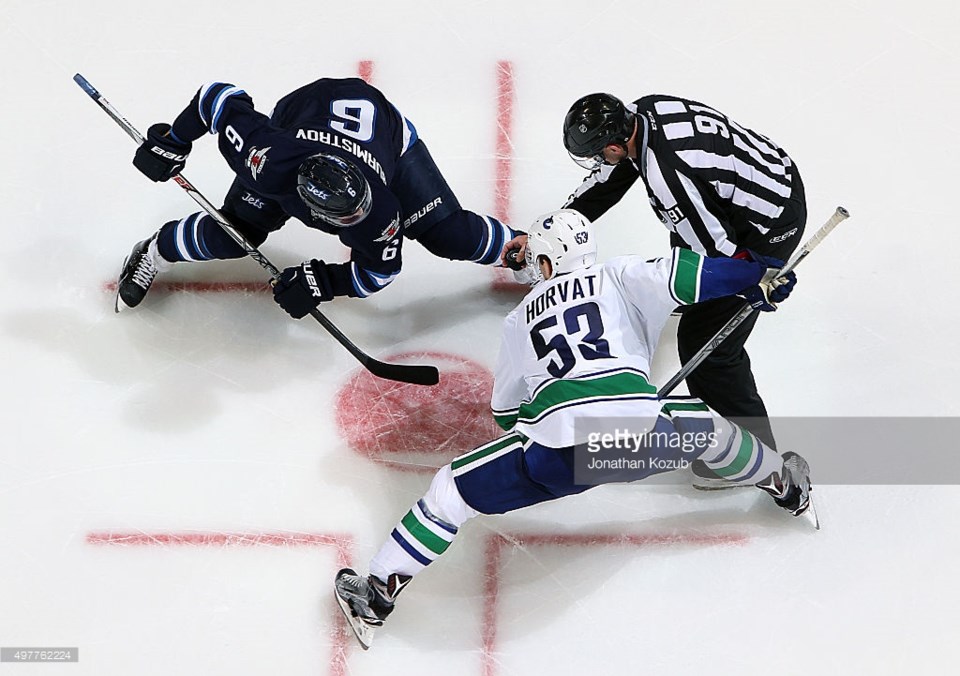 Bo Horvat faceoff