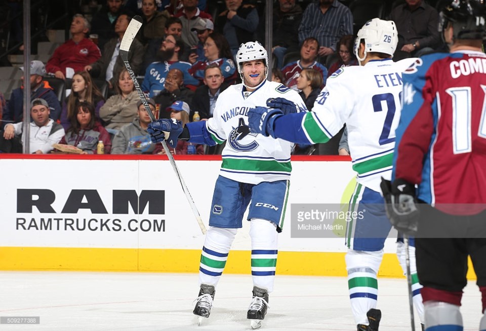 Matt Barkowski celebrates a goal