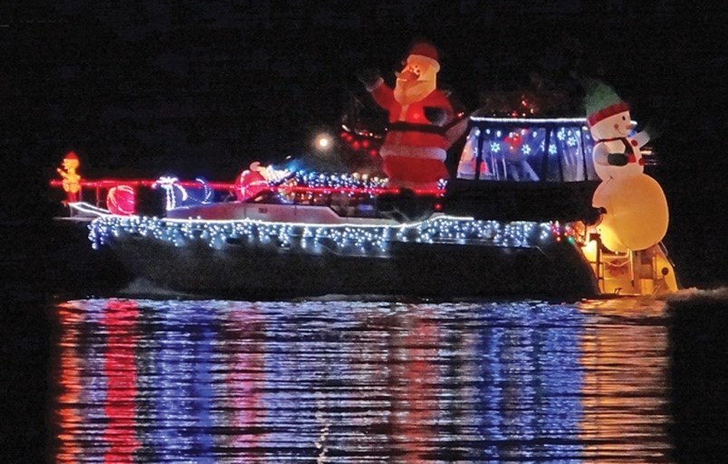 Watch illuminated festive carol ships set sail in Deep Cove Saturday