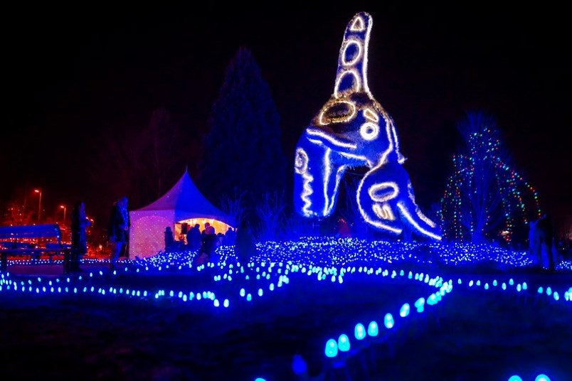 This is the last weekend to bask in the glow of the Lights at Lafarge, the largest free outdoor winter light show in the Lower Mainland. 
Photograph By City of Coquitlam
