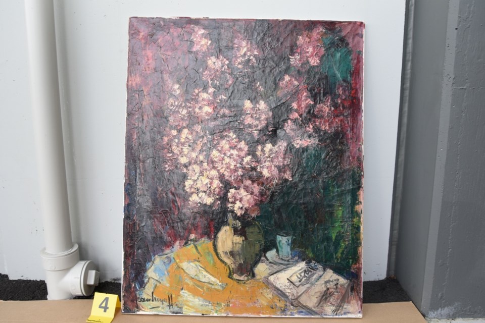 Saanich police are trying to identify the artist of this work. If you have any information, contact dnicholson@saanichpolice.ca. VIA SAANICH POLICE