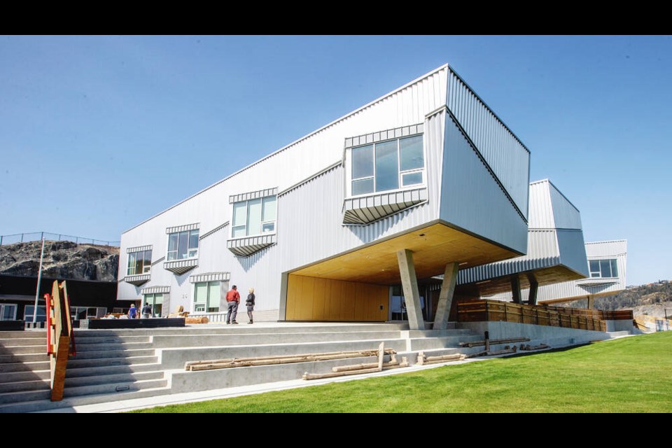 Classrooms at PEXSISEN feature plenty of glass to let in natural light, and energy comes from geothermal power generated by loops buried beneath the school field that gather heat. There are also solar panels. DARREN STONE photos, TIMES COLONIST 