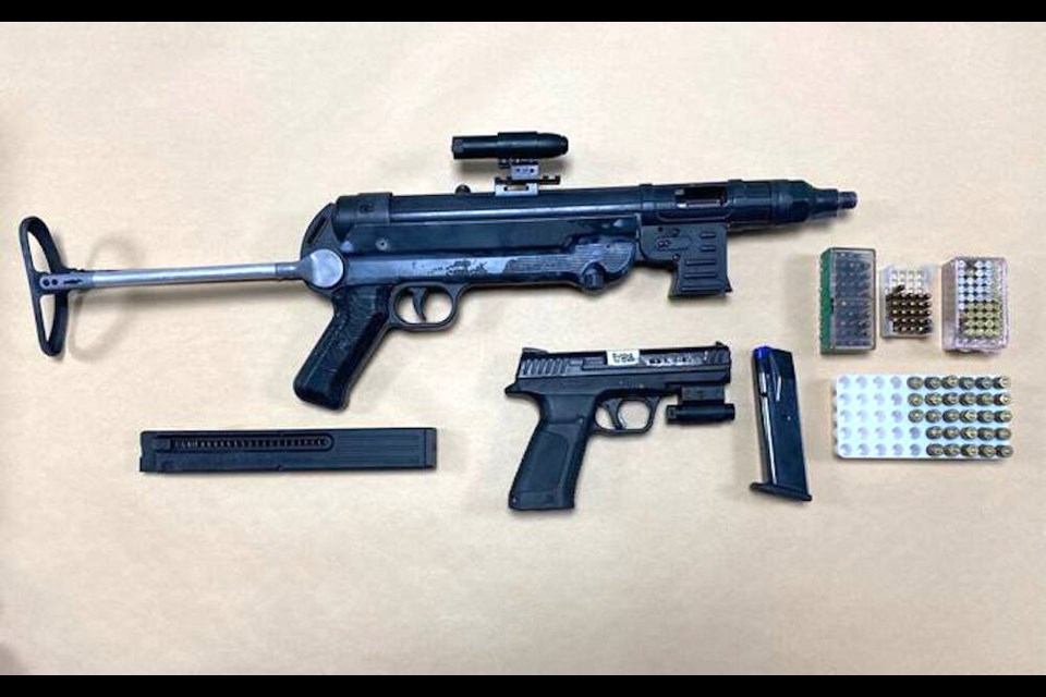 Firearms and ammunition seized Jan. 10 by Victoria police at 844 Johnson St. VIA VICTORIA POLICE 