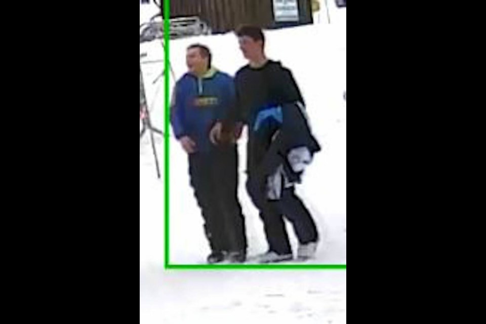 Suspects in snowboard theft. Via Comox Valley RCMP 