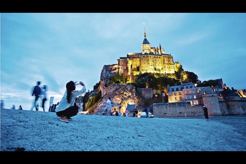 The magnificent Mont-Saint-Michel in Normandy, France
