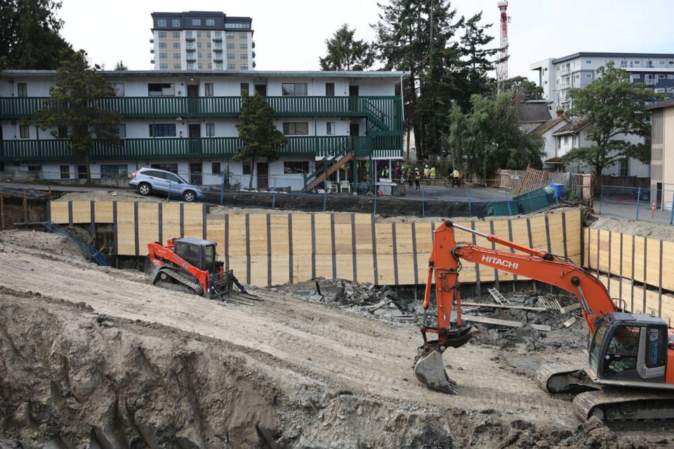 The excavation was being done for a development at Constance Avenue and Admirals Road. 