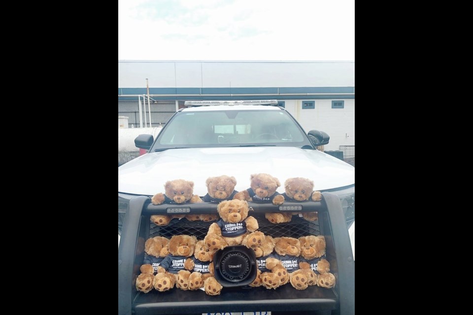 The Nanaimo RCMP will receive 75 per cent of the bears, which will be replenished as needed. VIA NANAIMO RCMP 