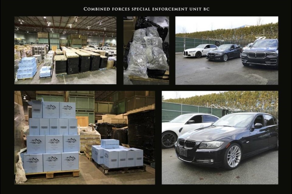 Items seized by police. VIA CFSEU 