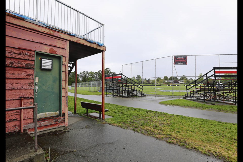 The area known as the Lambrick Campus is bordered by Torquay Drive and Feltham Road and includes Gordon Head Recreation Centre, 
baseball diamonds, a lawn-bowling facility, playing fields, a lacrosse box, skate park and tennis courts. ADRIAN LAM, TIMES COLONIST 