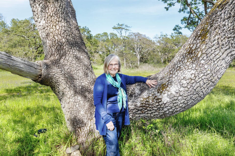 Nature educator Margaret Lidkea, co-founder of Friends of Uplands Park, in the central meadow of the park in Oak Bay. DARREN STONE, TIMES COLONIST 