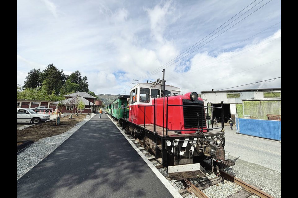 This locomotive will pull four cars on the Alberni Pacific Railway for waterfront trips. Jacob Spencer, Alberni Pacific Railway 