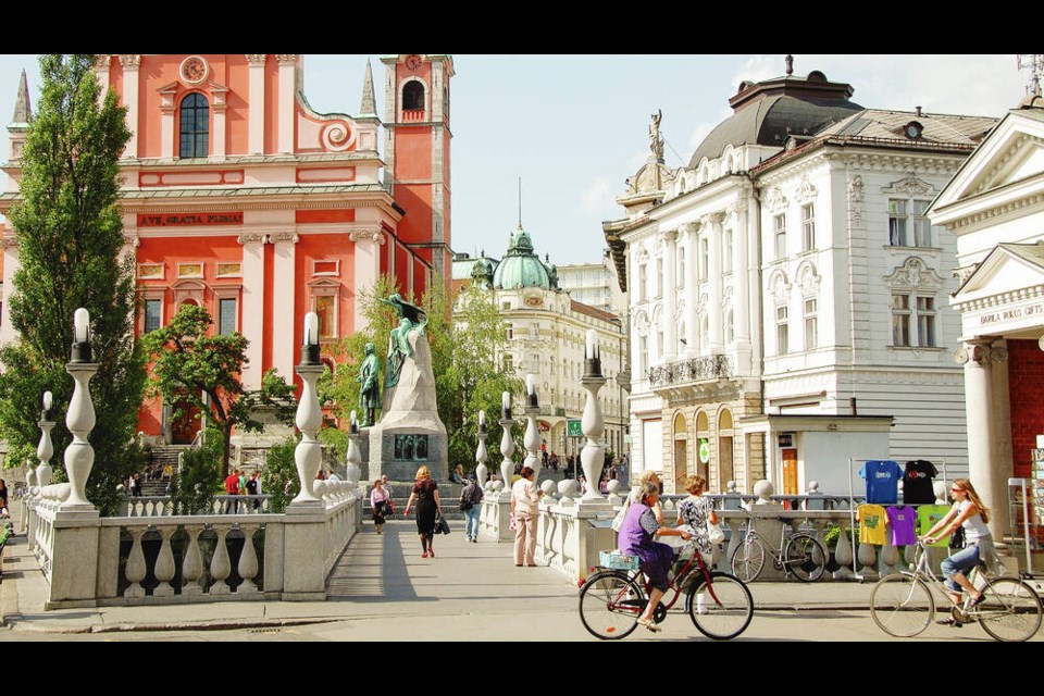 Ljubljana’s exquisite architecture reflects its history as a crossroads of Germanic, Mediterranean, and Slavic cultures. CAMERON HEWITT 