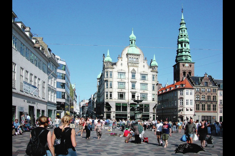 It’s easy to feel at home on the Strøget, Europe’s first and greatest pedestrian shopping mall. RICK STEVES 