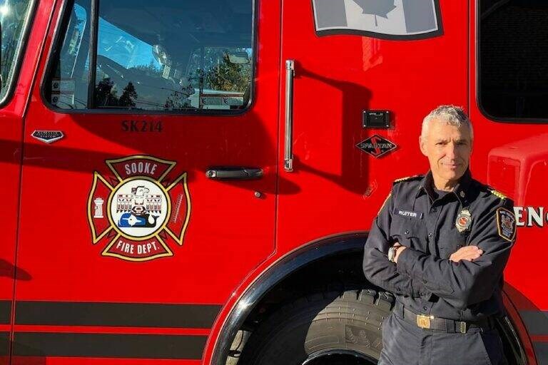 Sooke’s Fire Chief Ted Ruiter will leave his position July 19. VIA DISTRICT OF SOOKE 