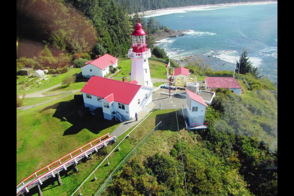 Carmanah Point light station on the west coast of Vancouver Island is also to be destaffed. CANADIAN COAST GUARD 