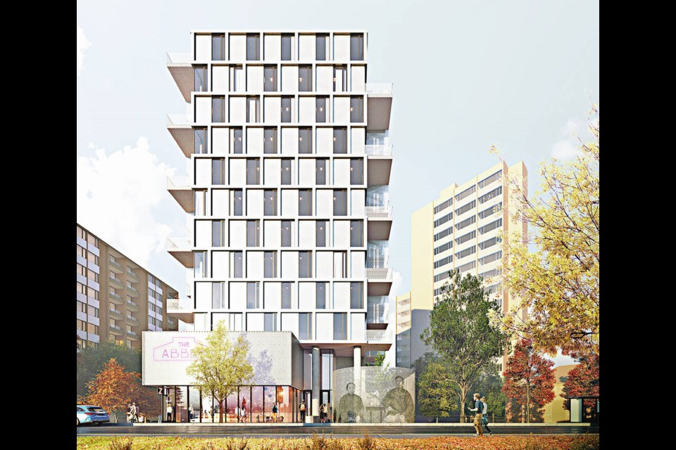 Artist’s rendering of ­proposed development at 1702 Quadra St. and 862 Fisgard St.  VIA ARYZE DEVELOPMENT 