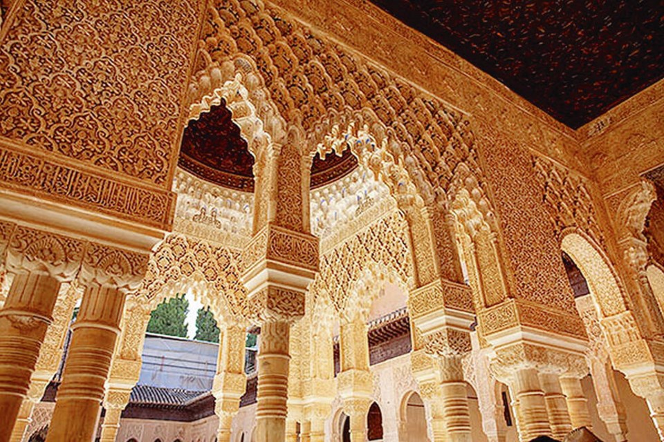 The intricate detailing and balanced proportions of the Alhambra’s Palacios Nazaries make it one of the most fascinating and aesthetically pleasing buildings in Europe. DOMINIC BONUCCELLI 