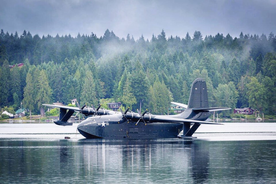 The Philippine Mars, tethered in Sproat Lake, is headed to the Pima Museum in Tucson, Arizona. The water bomber, which was retired more than a dozen years ago, was back on Sproat Lake this week doing “high-speed taxi runs,” to the delight of local residents who enjoy watching the 120-foot-long plane with its 200-foot wing-span. COULSON AVIATION 