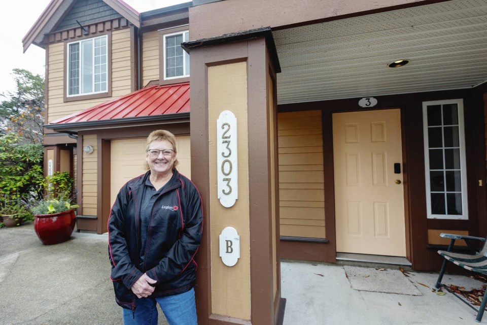 Terri Orser at Veterans House, which is for homeless veterans. Poppy donations help keep Veterans House  funded by Legions, grants and donations  alive, she says. DARREN STONE, TIMES COLONIST 