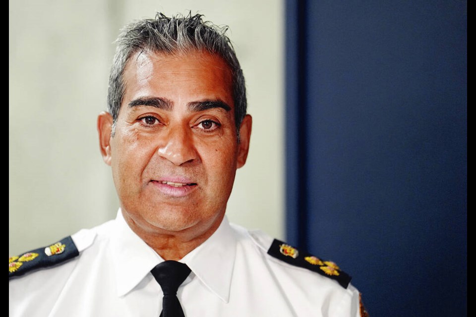 Victoria Police Chief Del Manak is in favour of a regional approach. ADRIAN LAM, TIMES COLONIST 